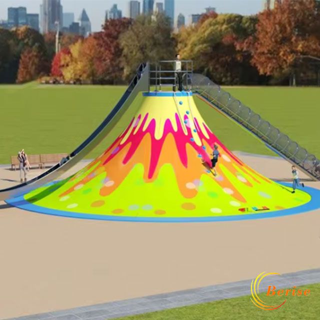 Children Games Volcano Climbing Slide