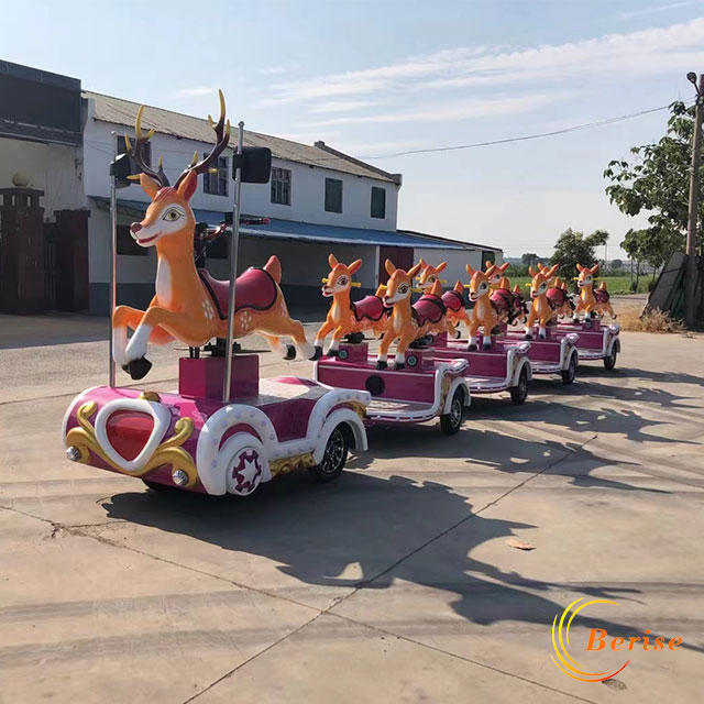 Christmas Deer Trackless Train