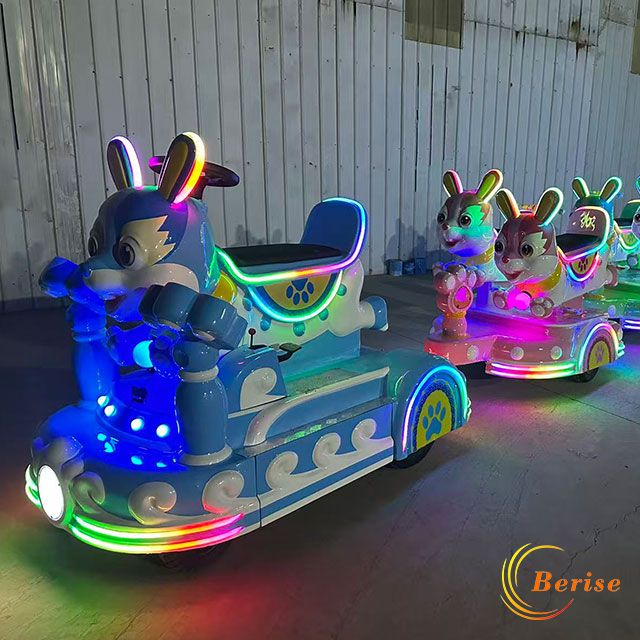 Cartoon Rabbit style electric train sightseeing trackless train